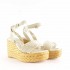 Paloma Barceló sandalo zeppa Espadrilles Masie bianco