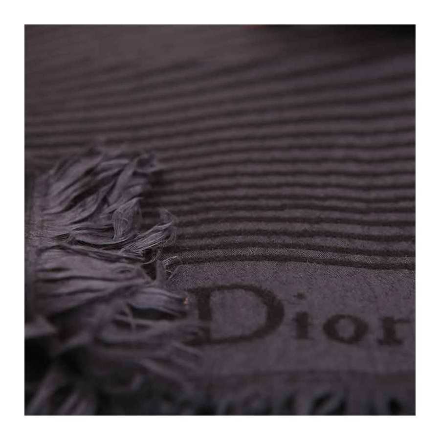 Sciarpa Dior misto lana grigio nero sciarpa donna
