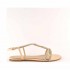 Ninalilou flat cream sandal Elisa swarovski