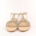 Ninalilou flat cream sandal Elisa swarovski