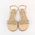 Ninalilou flat cream sandal Elisa swarovski