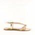 Ninalilou platinum flat sandal Elisa swarovski