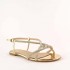 Ninalilou platinum flat sandal Elisa swarovski