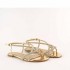 Ninalilou platinum flat sandal Elisa swarovski