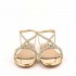 Ninalilou platinum flat sandal Elisa swarovski