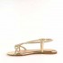 Ninalilou platinum flat sandal Elisa swarovski