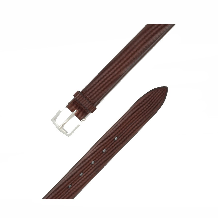Cintura Bull Soft in cuoio motivo linee