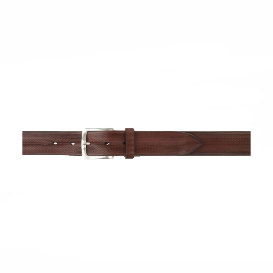Cintura Bull Soft in cuoio motivo linee