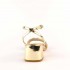 Ninalilou platinum mirror sandal with swarovski bow