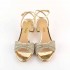 Ninalilou sandalo specchio platino fiocco swarovski