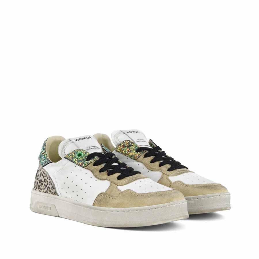 Womsh sneaker donna Hyper pelle bianco leo