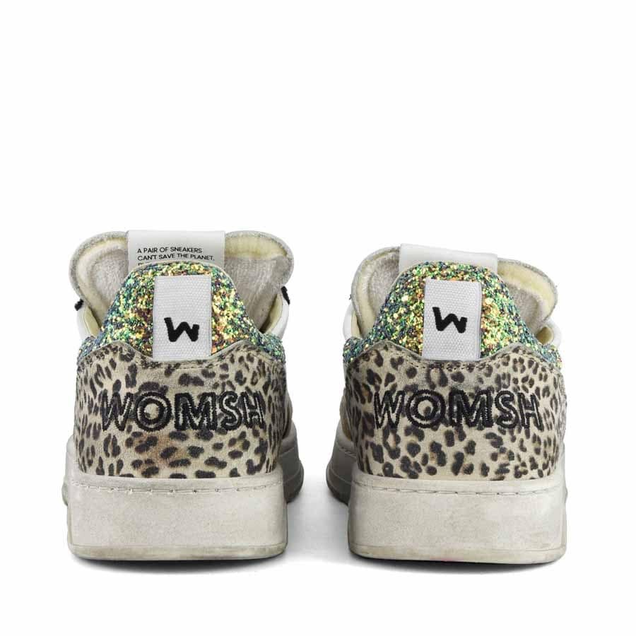 Womsh women's Hyper white leo leather sneaker