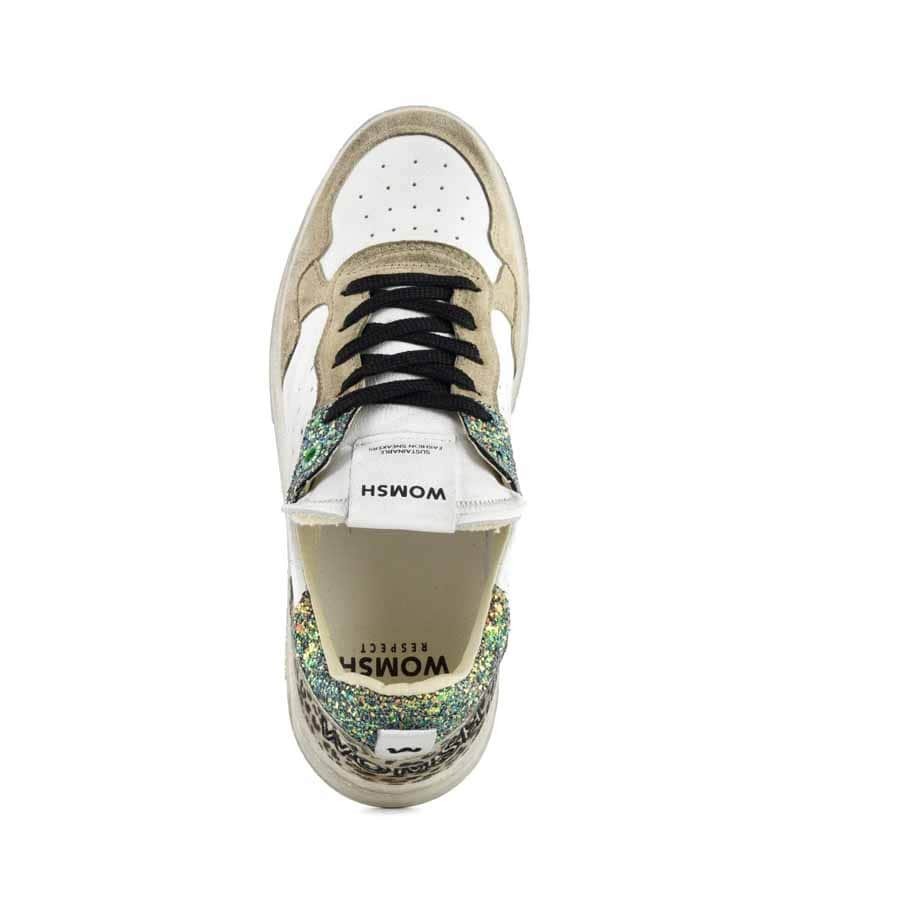 Womsh sneaker donna Hyper pelle bianco leo