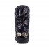 Mou eskimo 24 sequins iridescent black big logo stud