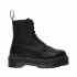 Dr. Martens Jadon III platform military boot in Pisa black leather