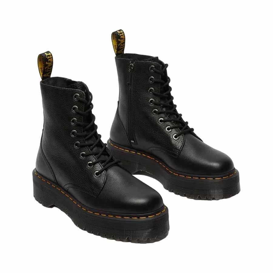 Dr. Martens stivale anfibio platform Jadon III pelle Pisa black