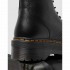 Dr. Martens Jadon III platform military boot in Pisa black leather
