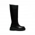 Black Calf Leather Women's Boot