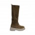 Stivale donna in camoscio beige
