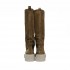 Stivale donna in camoscio beige