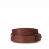 ORCIANI Nobuckle Bull leather and fabric belt