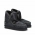 Mou eskimo 18 cracked black rhinestones logo
