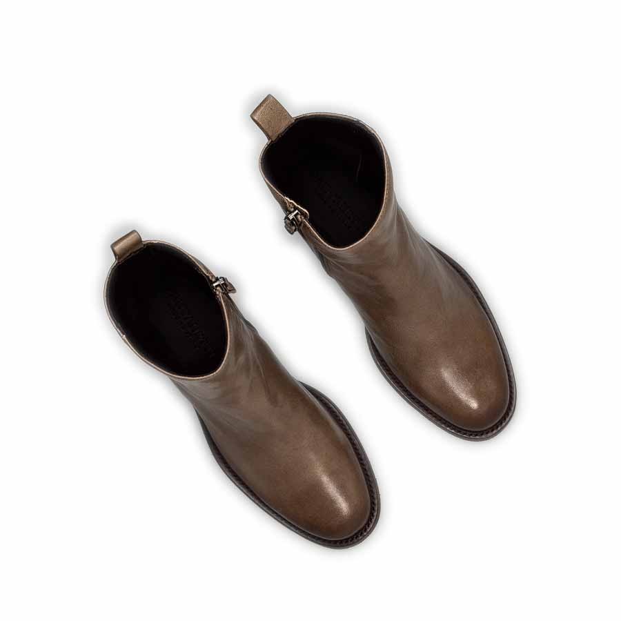 Women's PANTANETTI beige delavè leather boot