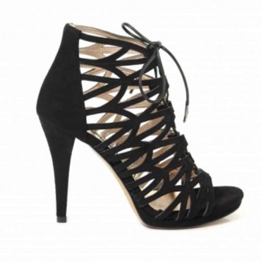 Sandalo donna Albano camoscio nero tronchetto Numero di scarpa EU 37 Colore  NERO