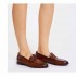 PANTANETTI women's rosewood leather moccasin