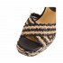 Castañer bicolor Vicen raffia sandal