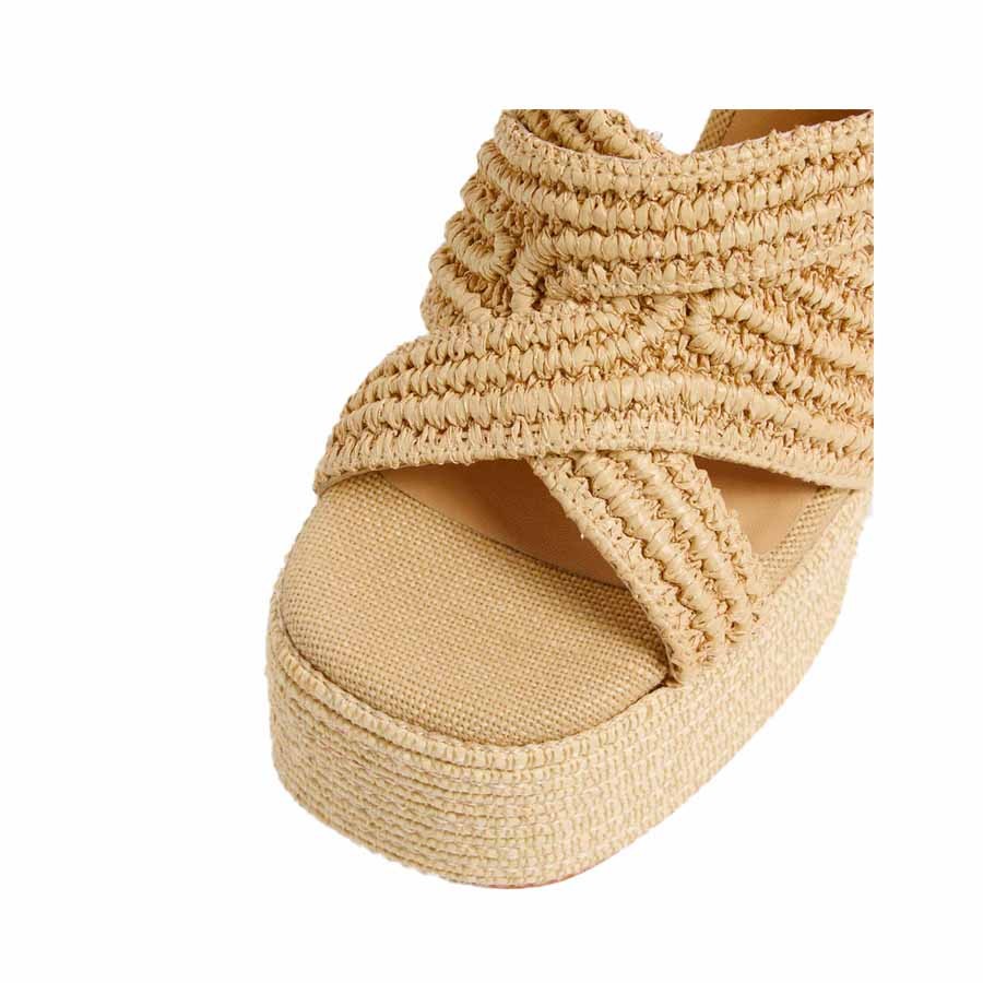 Castañer Fulvia sandal natural raffia