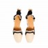Castañer sandalo Goya espadrillas naturale nero