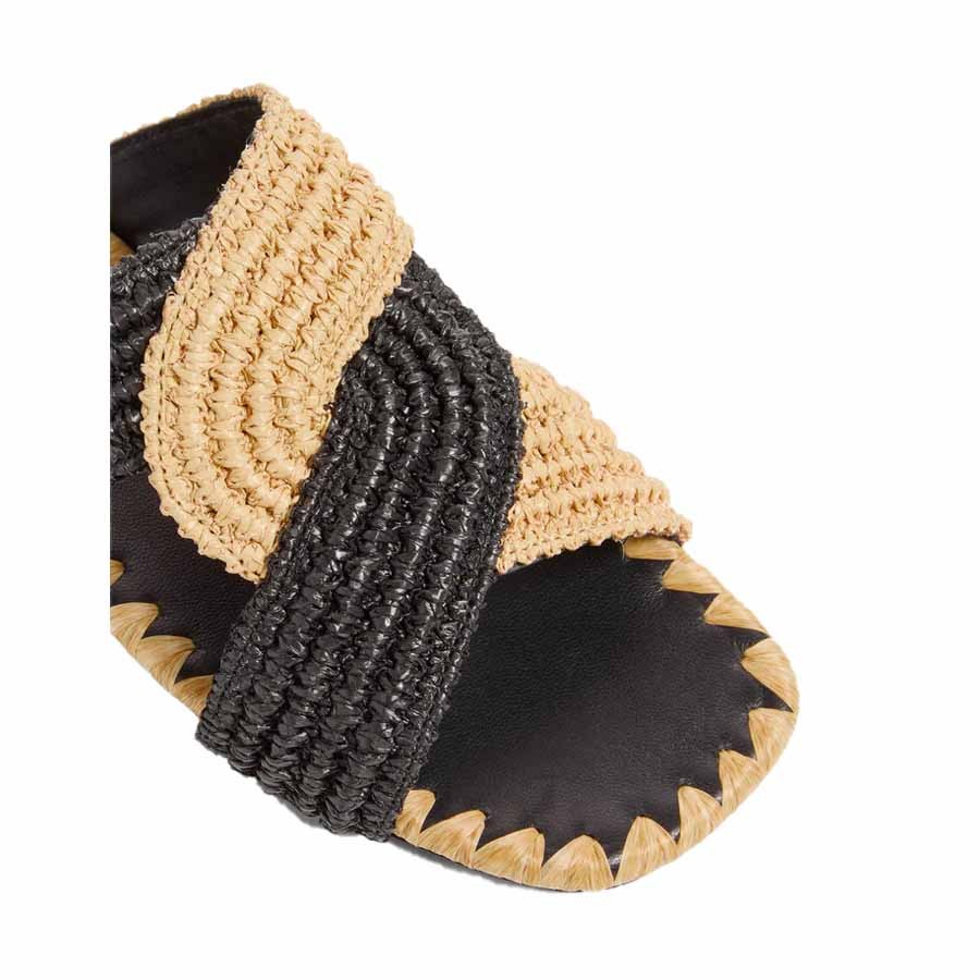 Castañer Prado raffia flat slipper