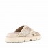 Mou sandalo Criss-cross bio sandal plain microsequins natural