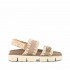 Mou Bio sandal back strap suede & leather