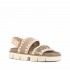 Mou Bio sandal back strap suede & leather