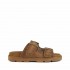 Mou sandalo Low bio sandal two buckles monochrome cognac