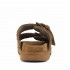 Mou sandalo Low bio sandal two buckles monochrome cognac