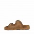 Mou sandalo Low bio sandal two buckles monochrome cognac