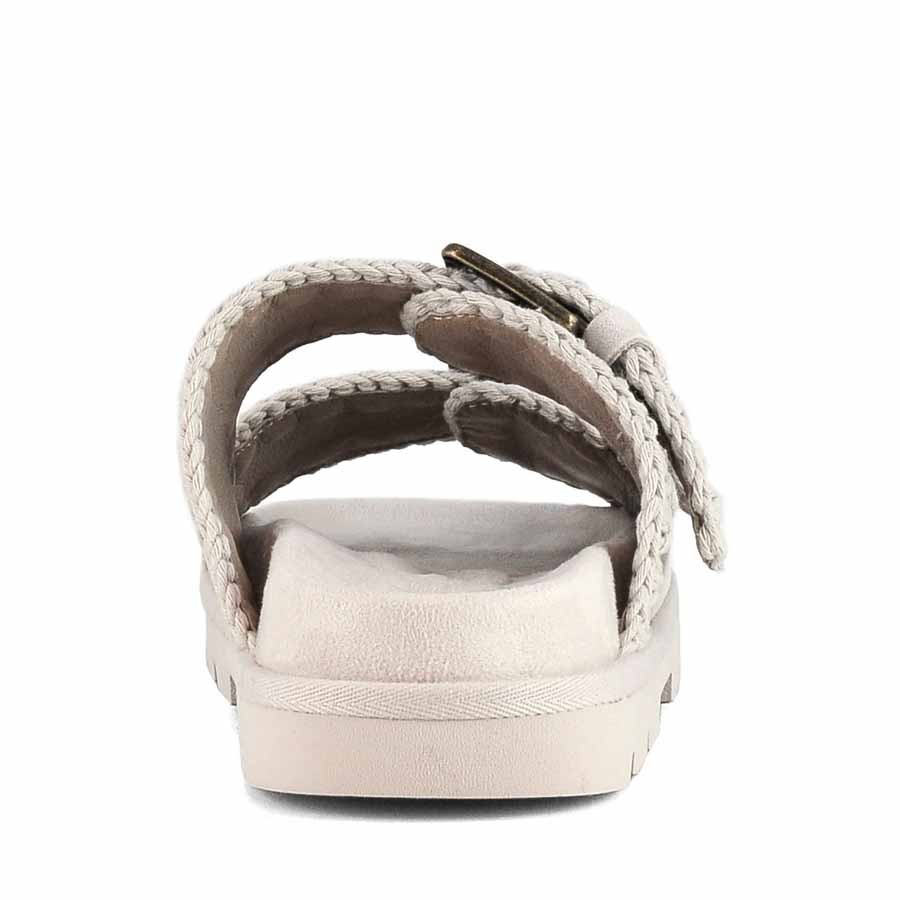 Mou Low bio sandal two buckles monochrome chalk