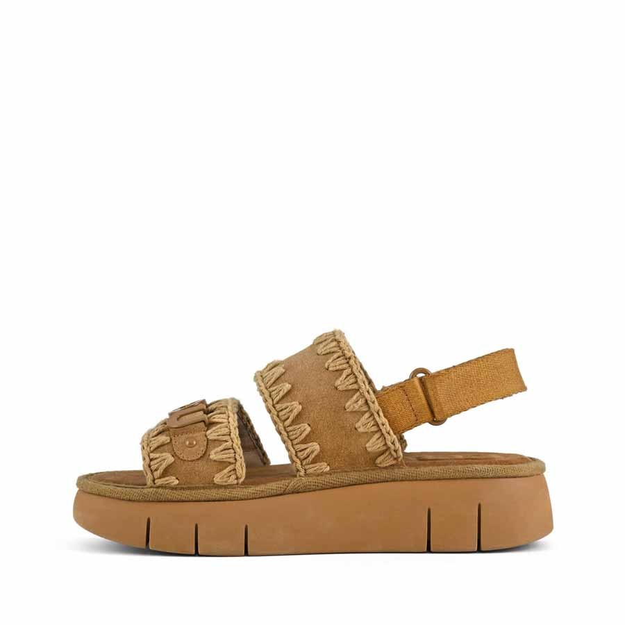 Mou Bounce sandal monochrome cognac