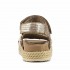 Mou Rope sandal with back strap metallic lizard gold