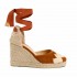 Castañer sandal Cande leather wedge espadrilles