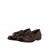 PANTANETTI women's leather moccasin with tassels t. of moro