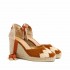 Castañer sandal Cande leather wedge espadrilles
