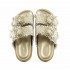 copy of Coral Blue birkenstock slide double jewel band