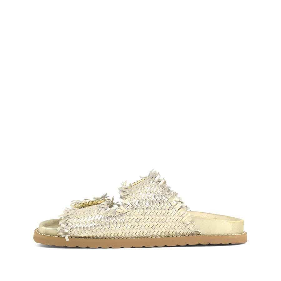 copy of Coral Blue birkenstock slide double jewel band