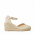 Castañer Chiarita sandal espadrille wedge ivory
