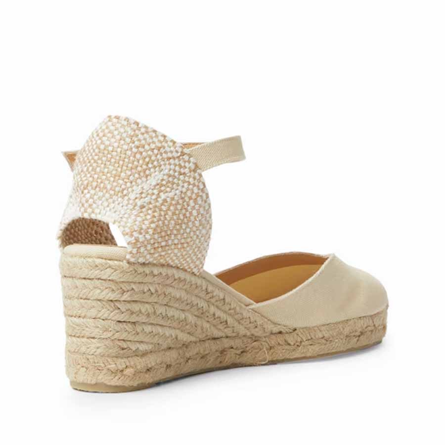 Castañer Chiarita sandal espadrille wedge ivory