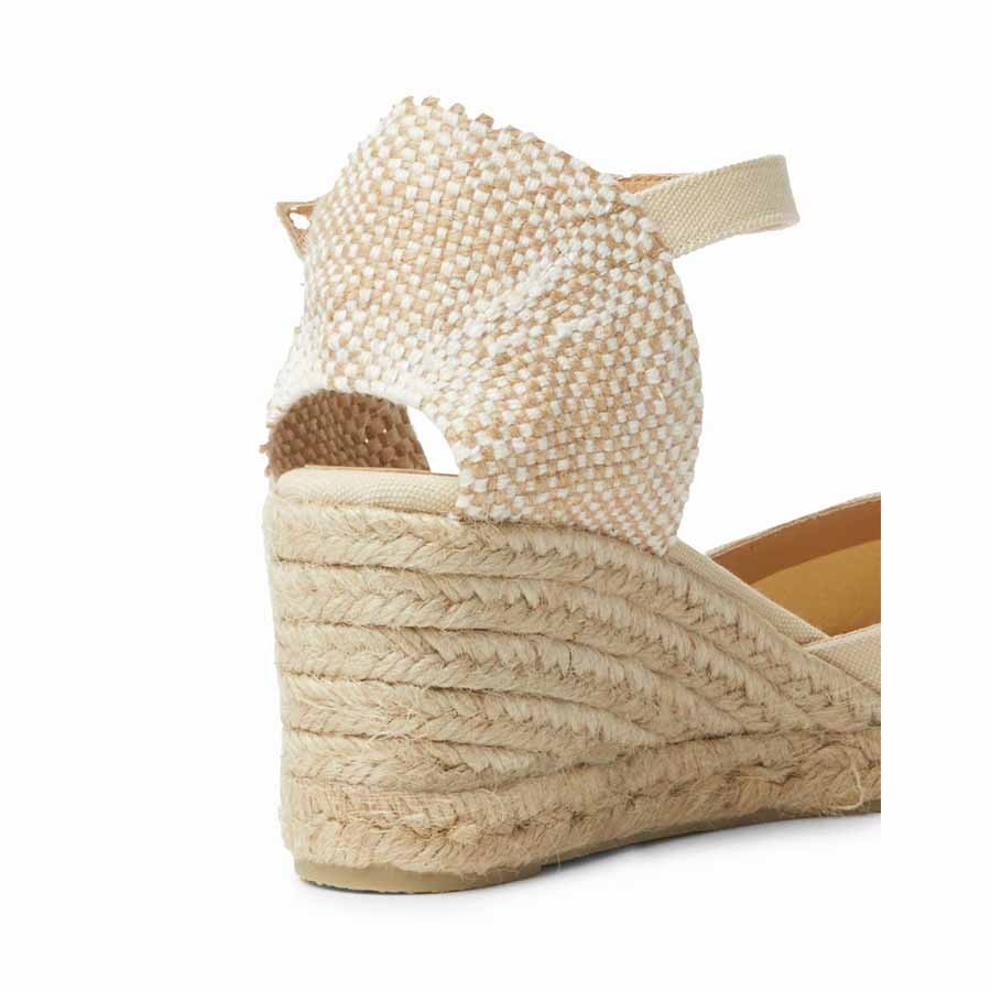 Castañer Chiarita sandal espadrille wedge ivory